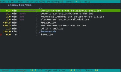 NCurses Disk Usage (CLI) - Image 2